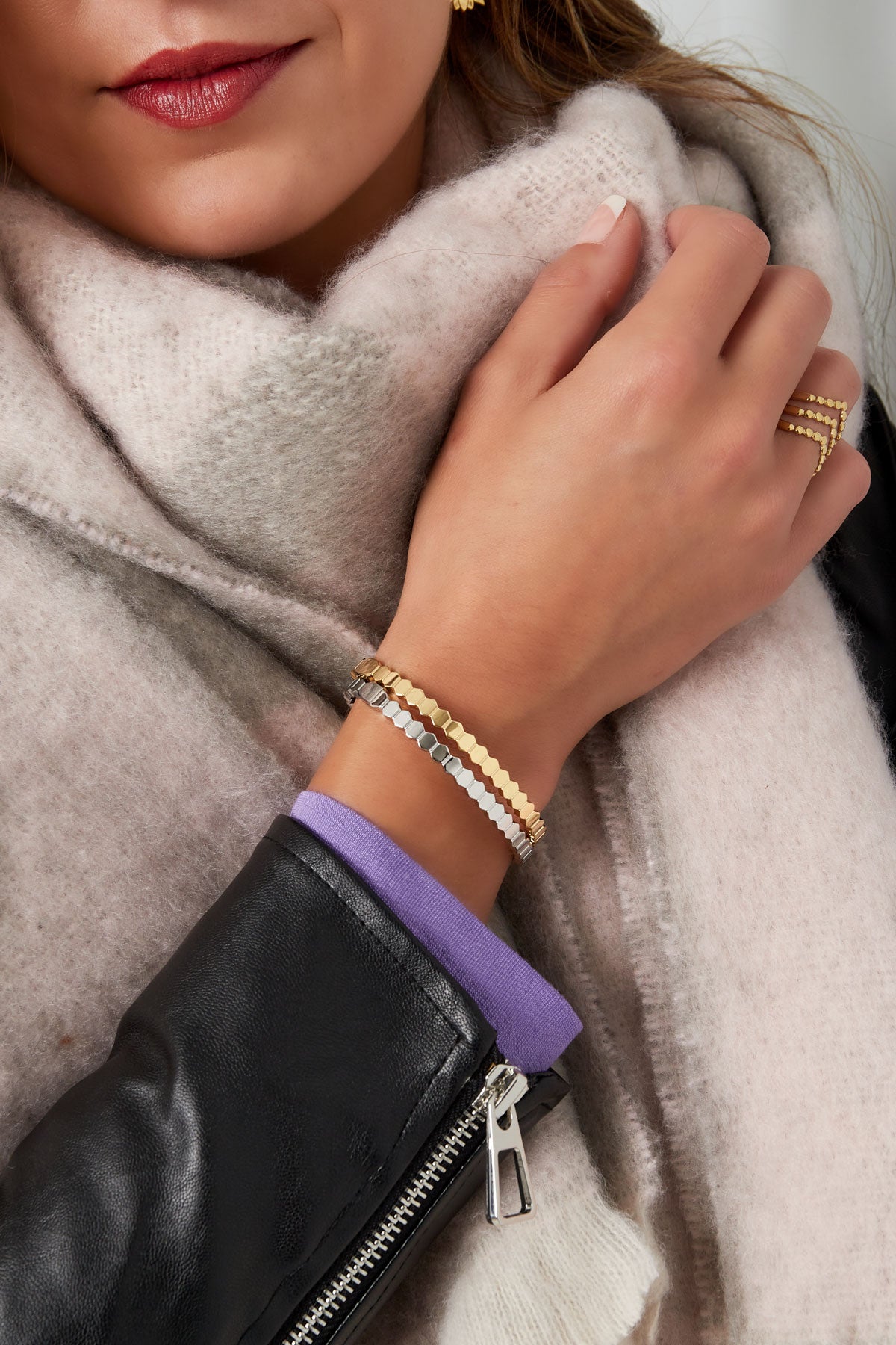 slave bracelet hexagons