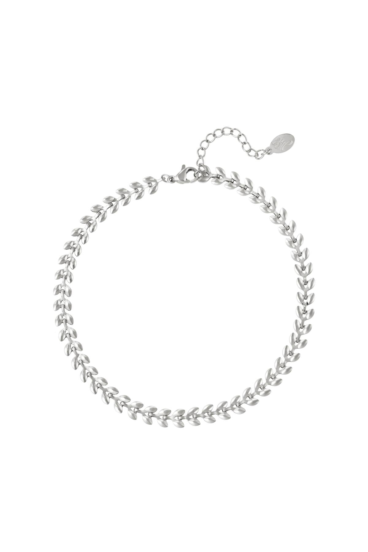 Anklet leafs Gold Color Stainless Steel
