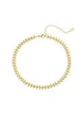 Anklet leafs Gold Color Stainless Steel