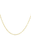 Link chain basic Gold Color Stainless Steel