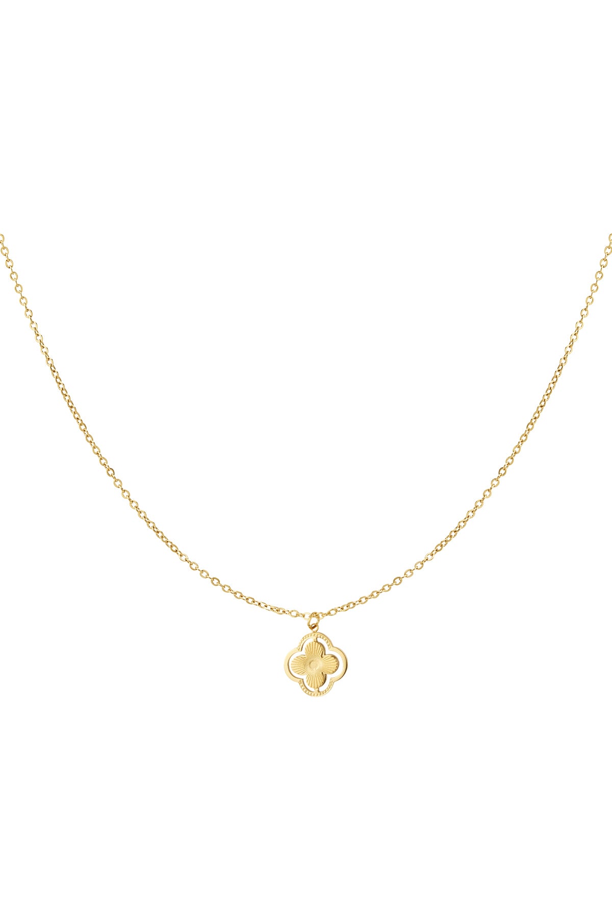 double clover necklace