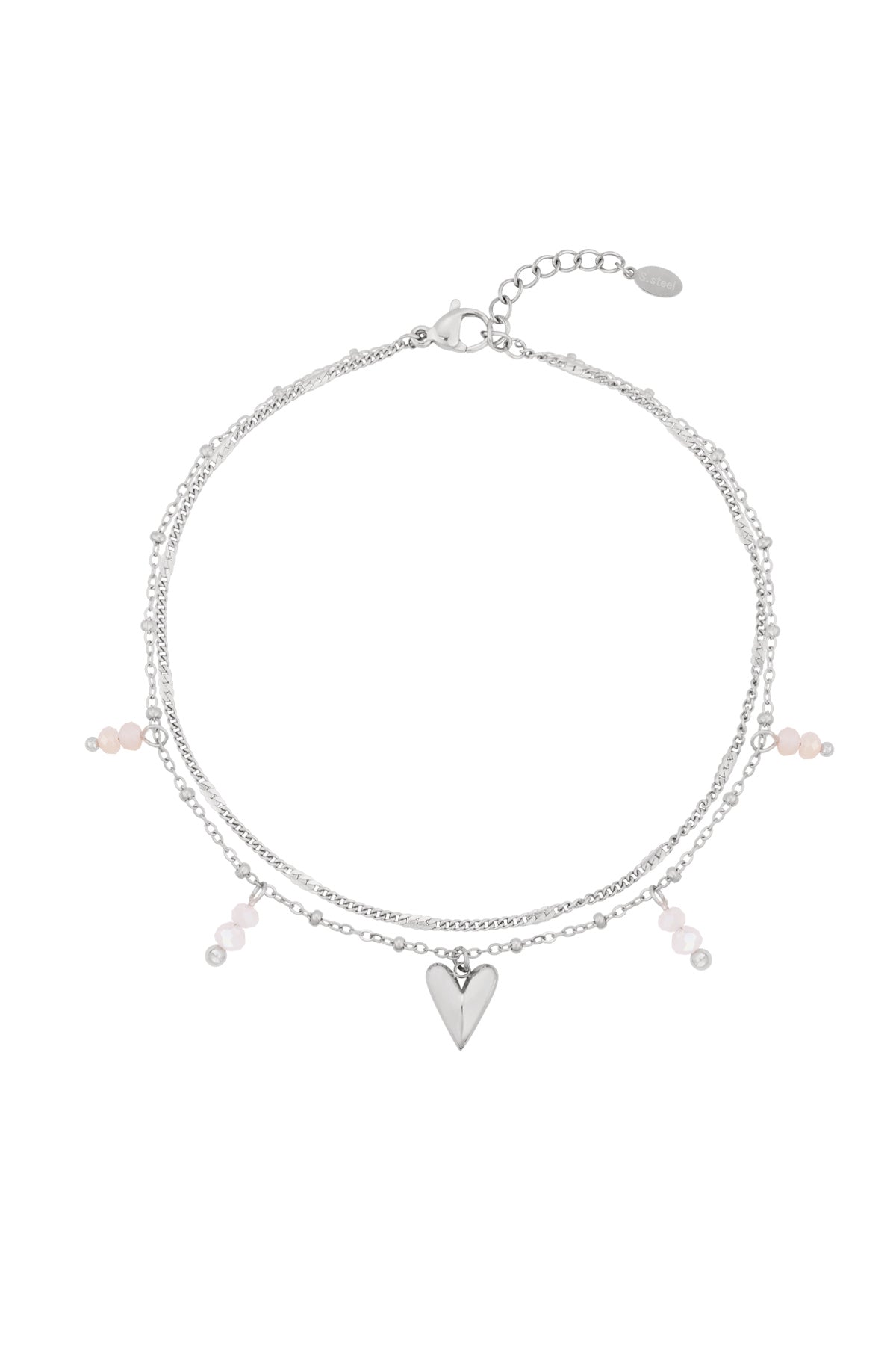 double love ankle bracelet