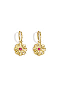shimmering flower earrings
