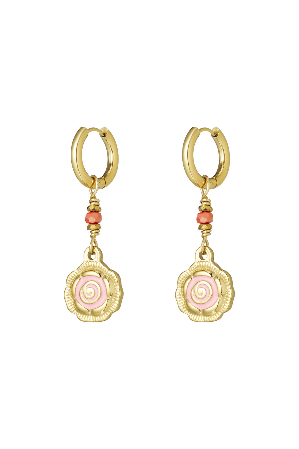rose glow earrings