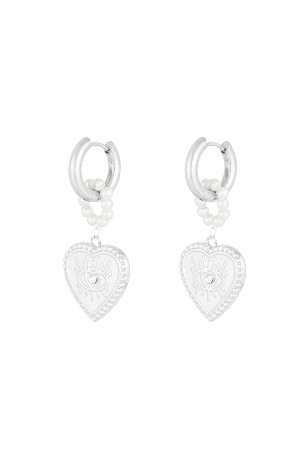 charming heart earrings