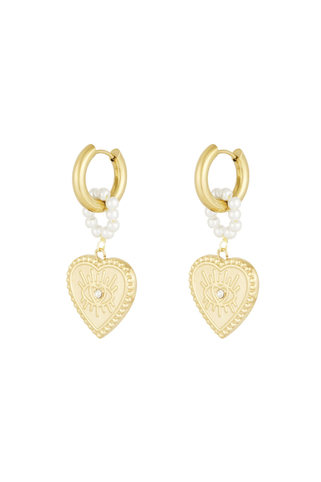 charming heart earrings
