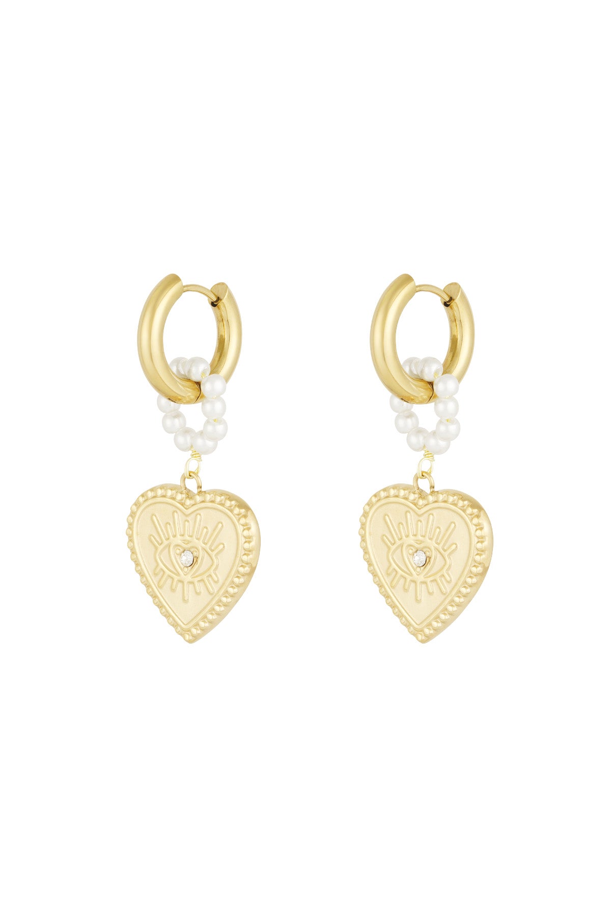 charming heart earrings