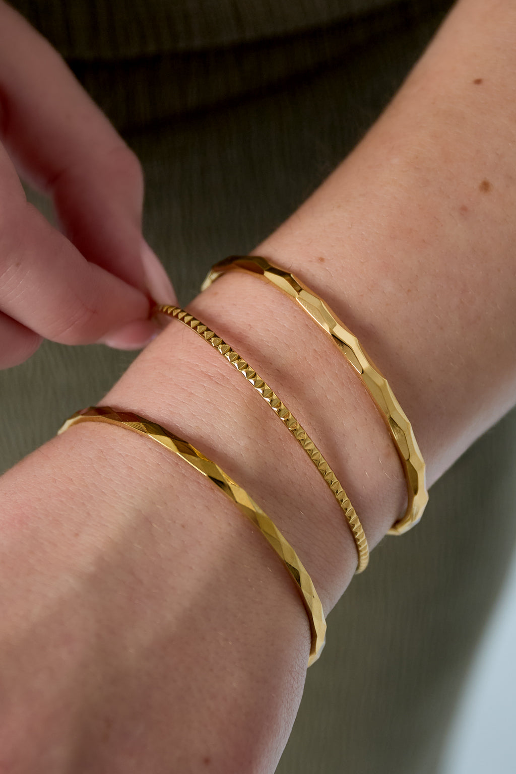 Stainless Steel Bangles Geometric Casual Daily
