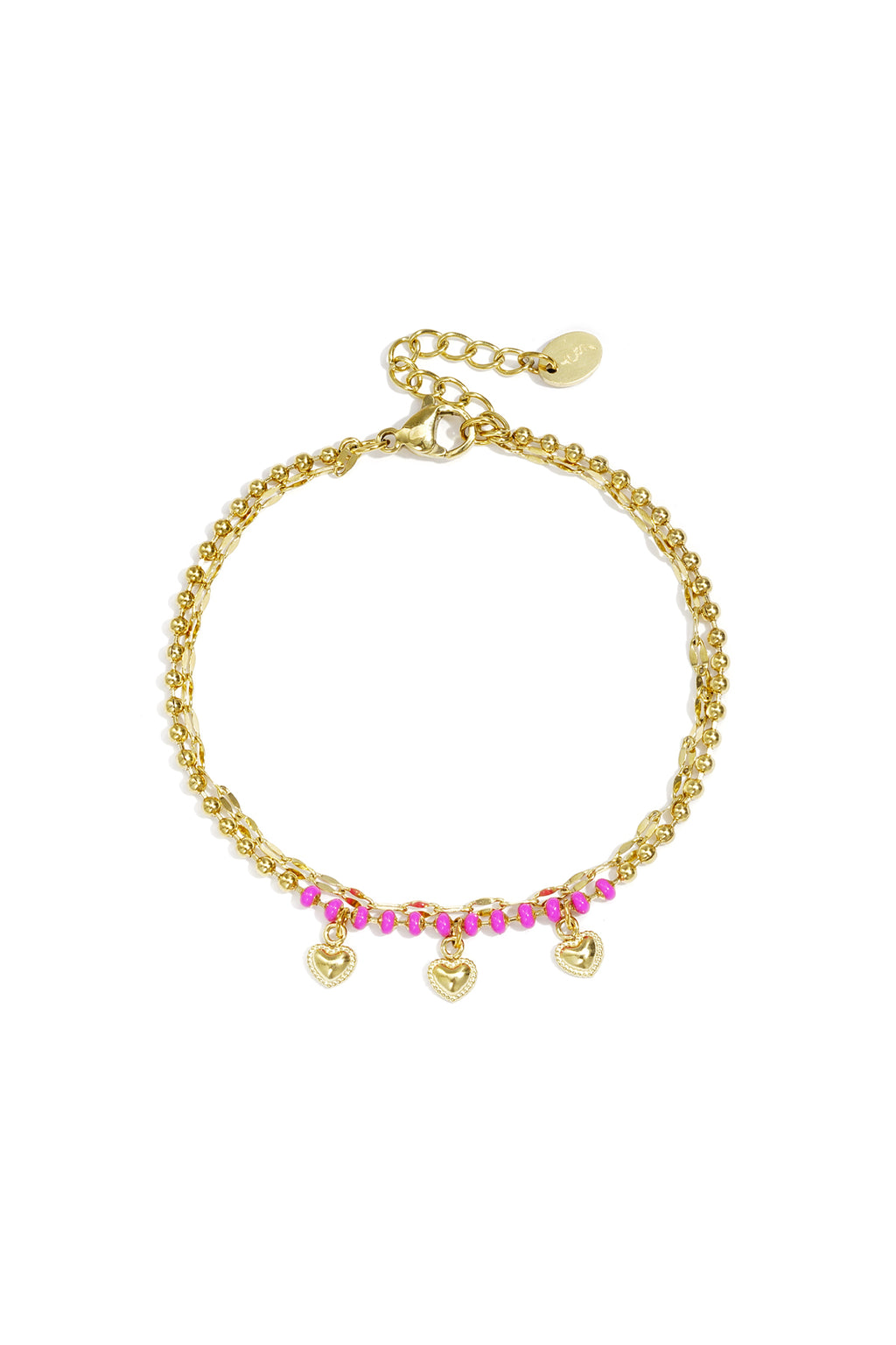 Stainless Steel Charm Bracelets Heart Simple Daily Simple Series Women's jewelry