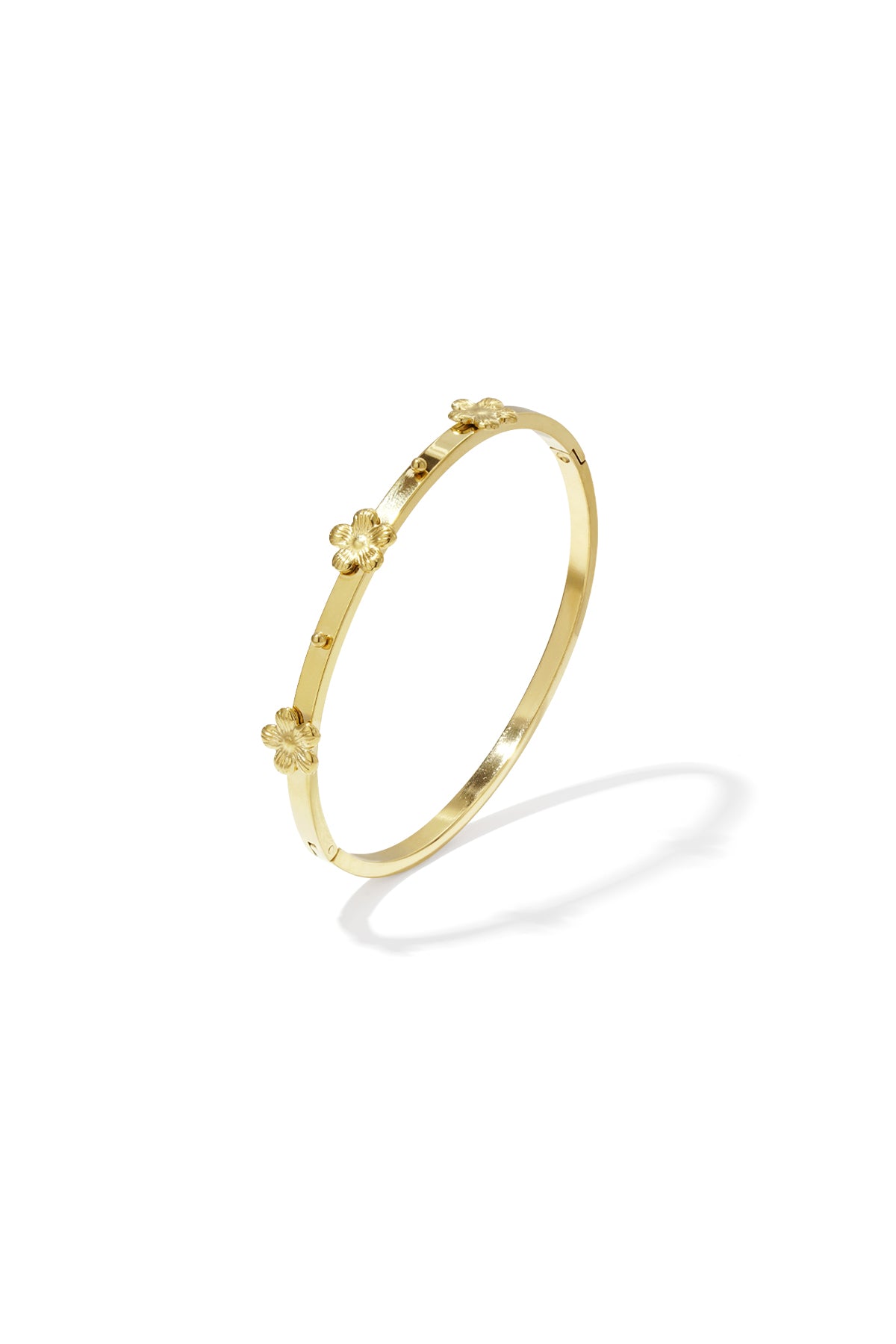 Bangle with floral details