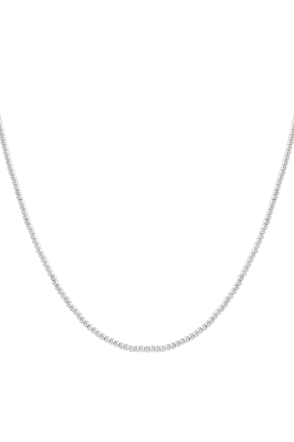 Solid bead necklace-4mm